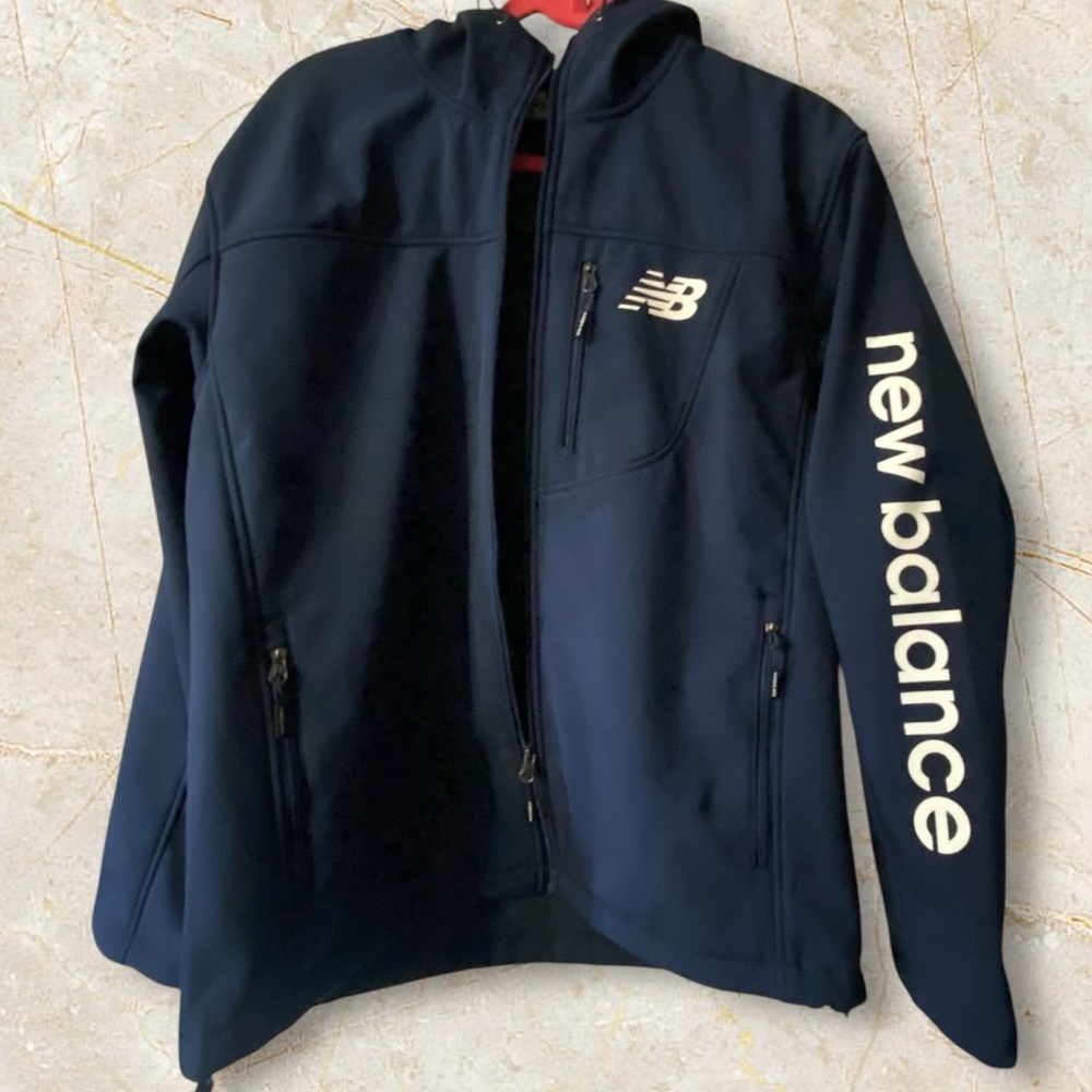 New Balance [M-XL] Soft-Shell Full Zip 4-Way Stretch Water Resistant Jacket